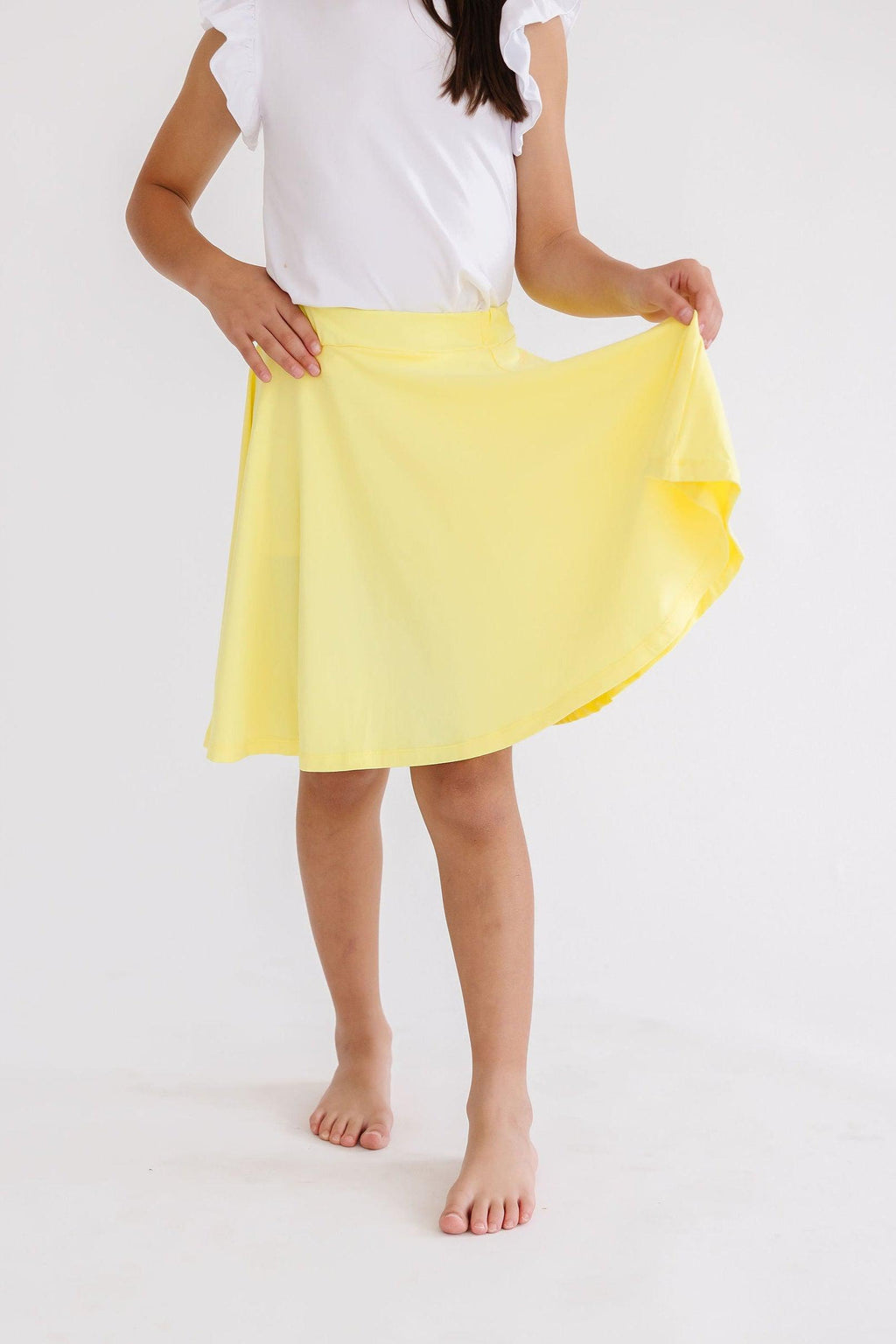 Mila & Rose ® Yellow Twirl Skort — in-use photo