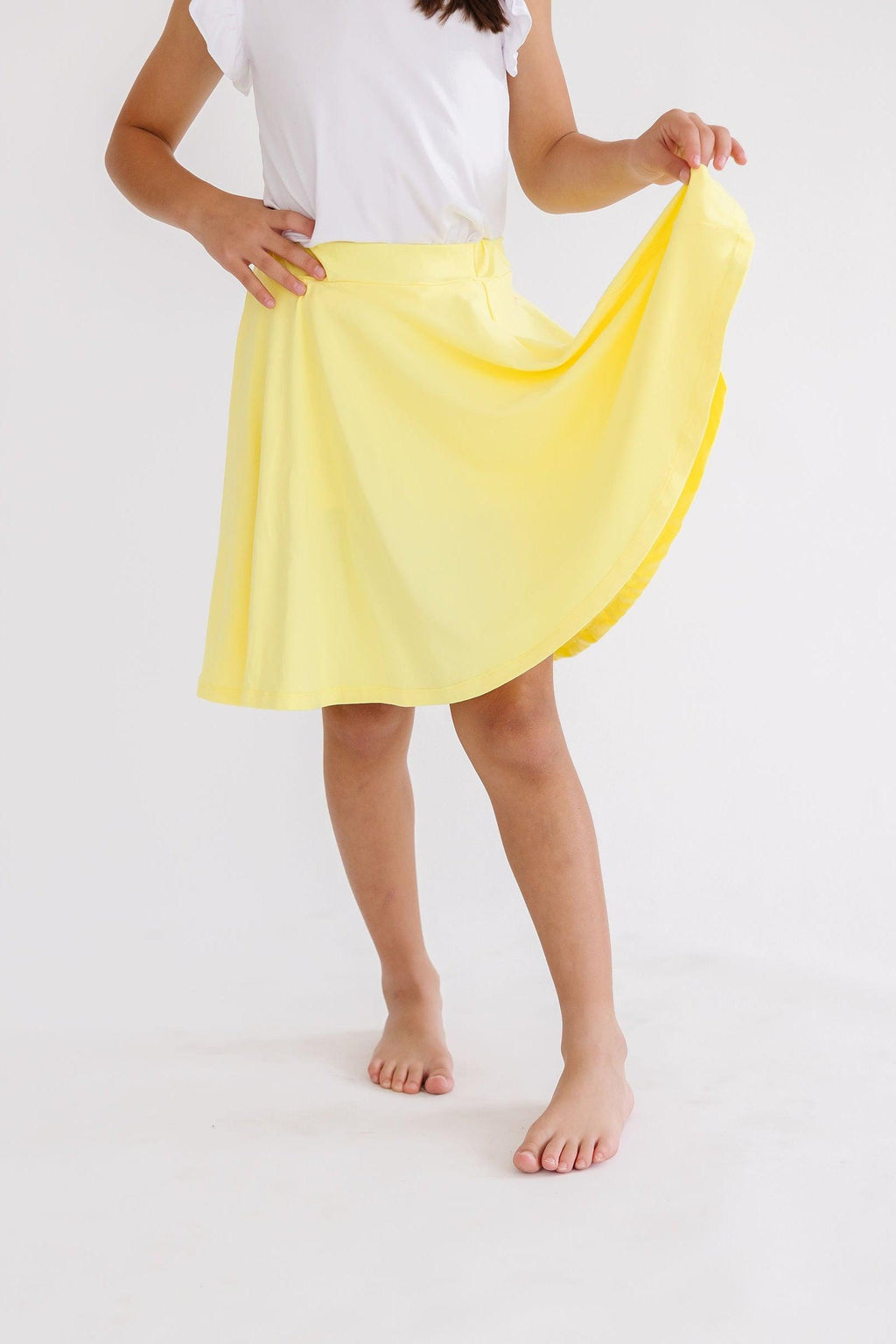 Mila & Rose ® Yellow Twirl Skort — main product shot