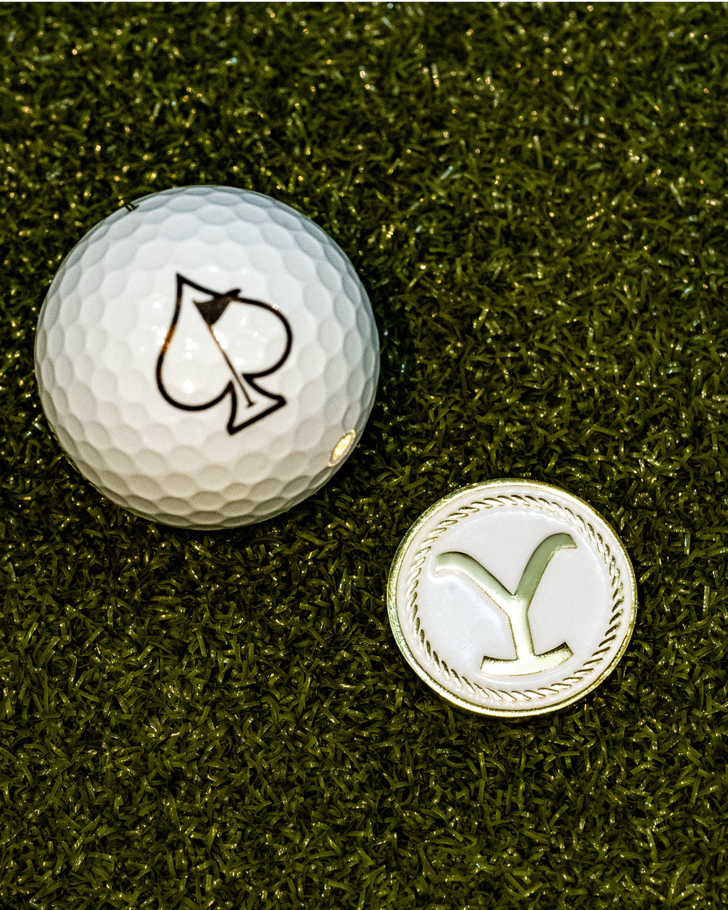 Pins and Aces Yellowstone Ball Marker — size reference