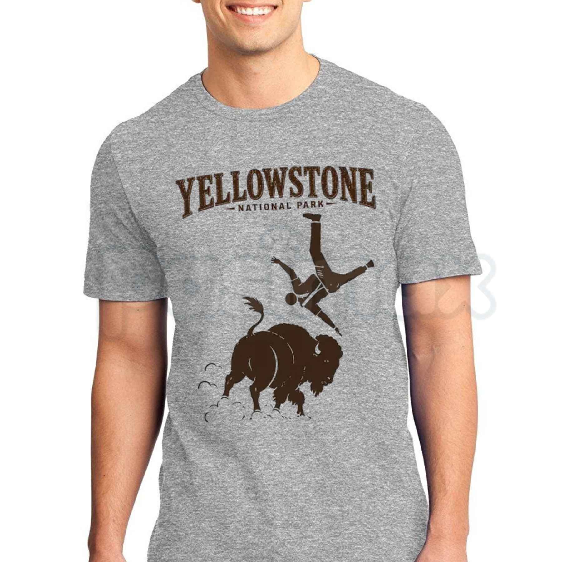 Yellowstone National Park Meme Shirt – Dont Pet The Fluffy Cow Graphic Tee, Funny Bison Warning Signs Unisex Cotton Outdoorsy Shirt