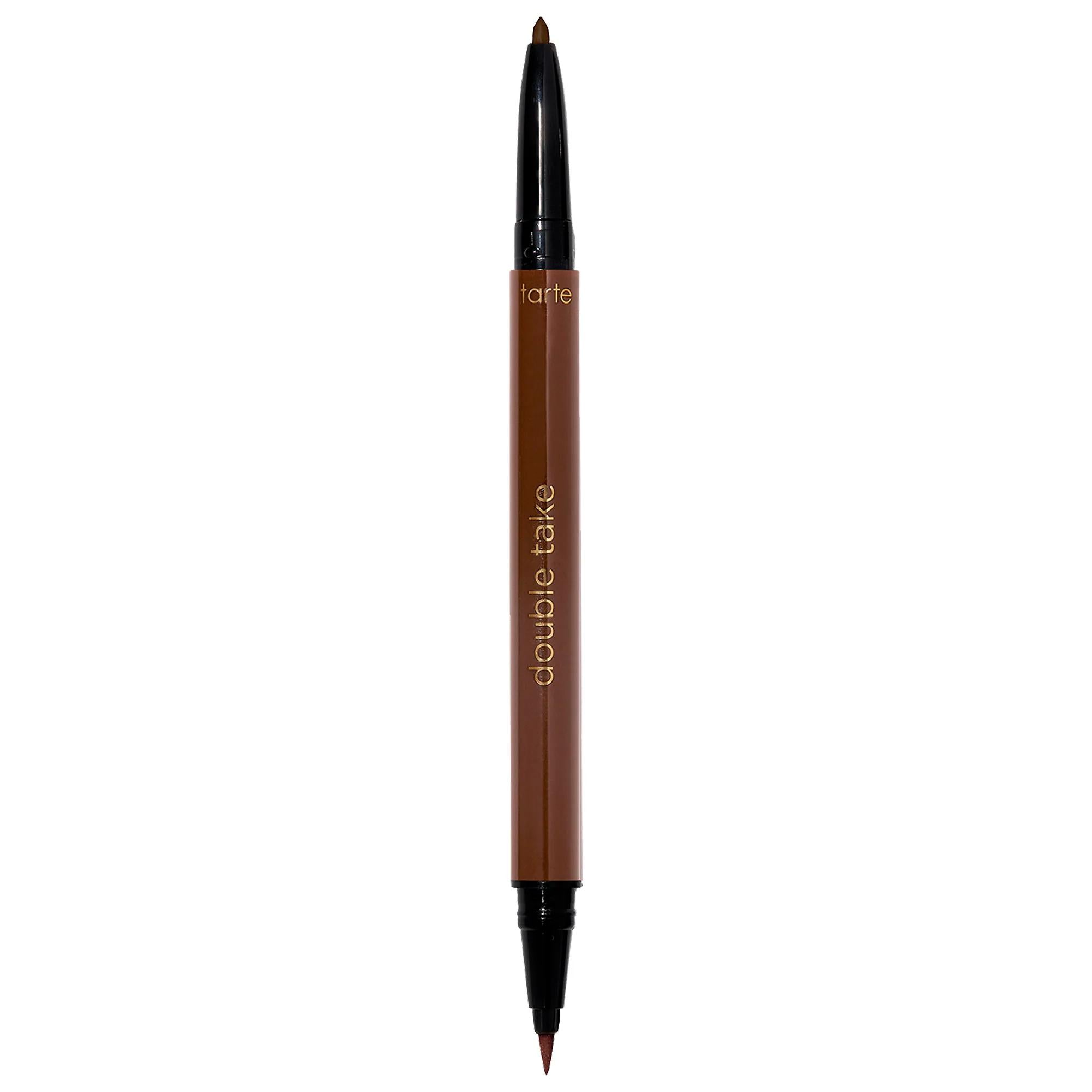 Tarte Cosmetics Double Take Eyeliner: Waterproof Liquid & Gel Pencil 2-in-1 - Long Wear, Vegan, Gluten-Free, Smudge-Proof Definition