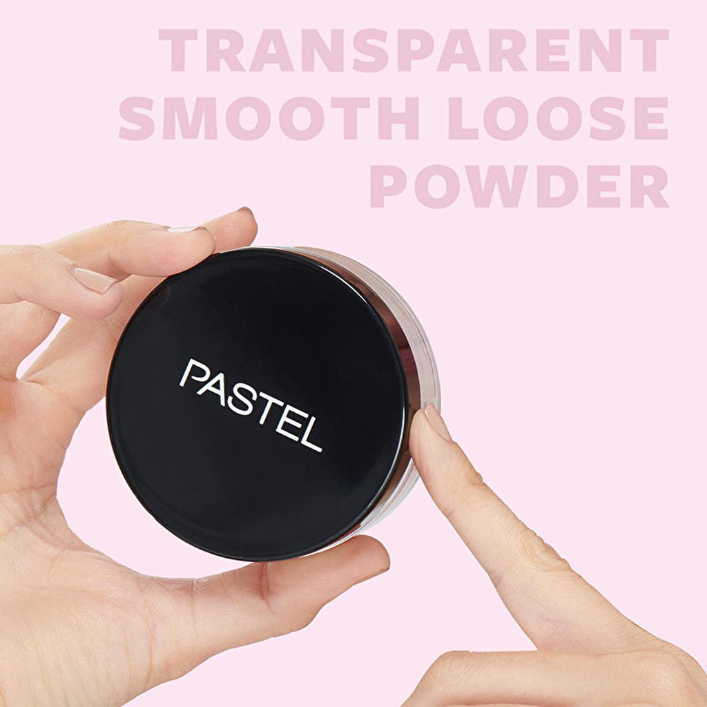 Pastel Loose Face Powder - Sebum Control, Blue Light Protection & Long Lasting Matte Finish - Transparent Setting Powder