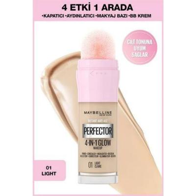 Maybelline Instant Perfector Glow Vegan Foundation - Multifunctional Makeup with Concealer & Primer
