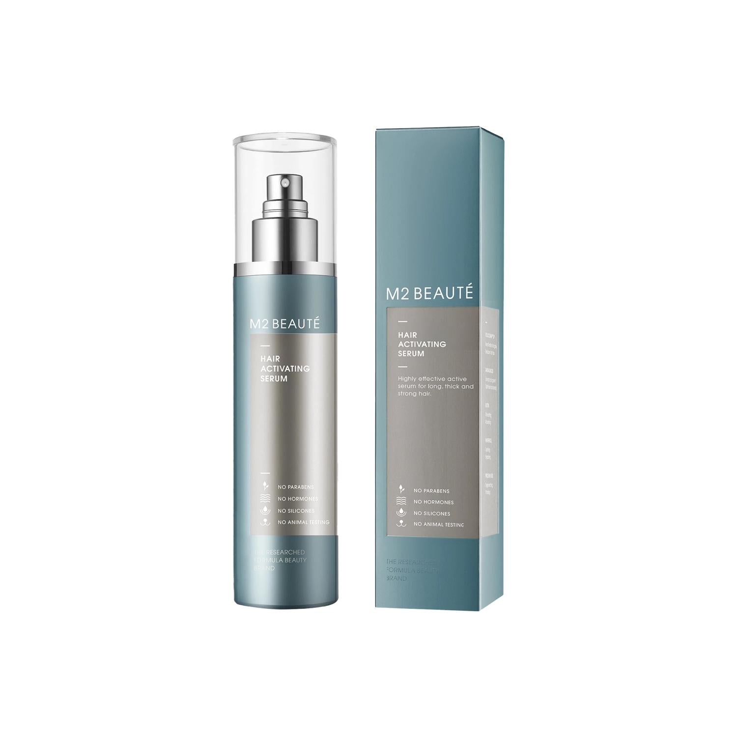 M2 Beaute Hair Activating Serum - 120ml Nourishing Hair Care for Dry & Damaged Hair