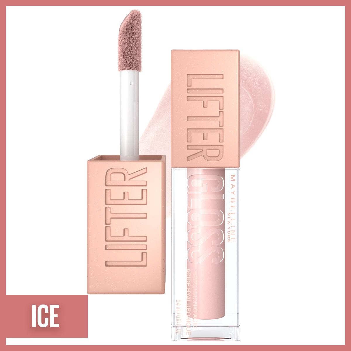 Maybelline New York Lifter Gloss - Hyaluronic Acid Lip Gloss for Moisturizing Lips, Non-Sticky, Lifting Effect