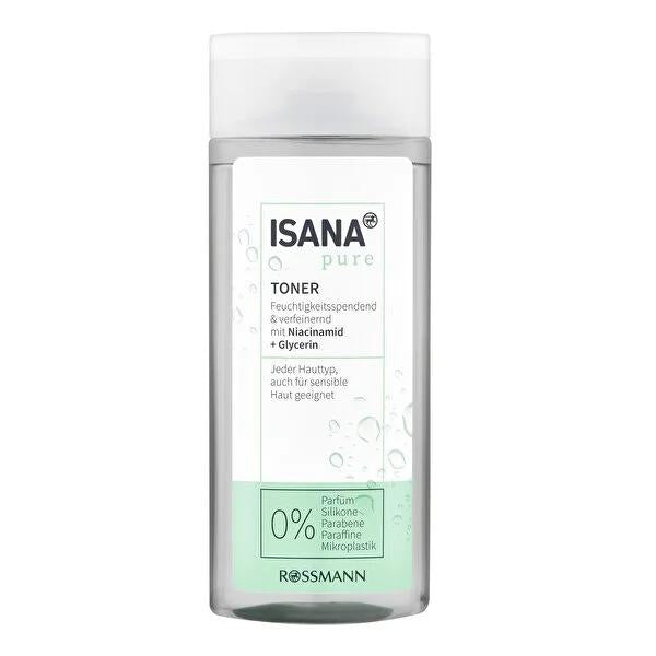 Isana Pure Toner - Niacinamide, Fragrance-Free, Vegan Skincare for Sensitive Skin