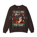 Pasimax Yo Solo Vine a Pistear Mexico Ugly Christmas Sweater | Funny Fiesta Drinking Holiday Pullover | Spanglish Party Jumpe