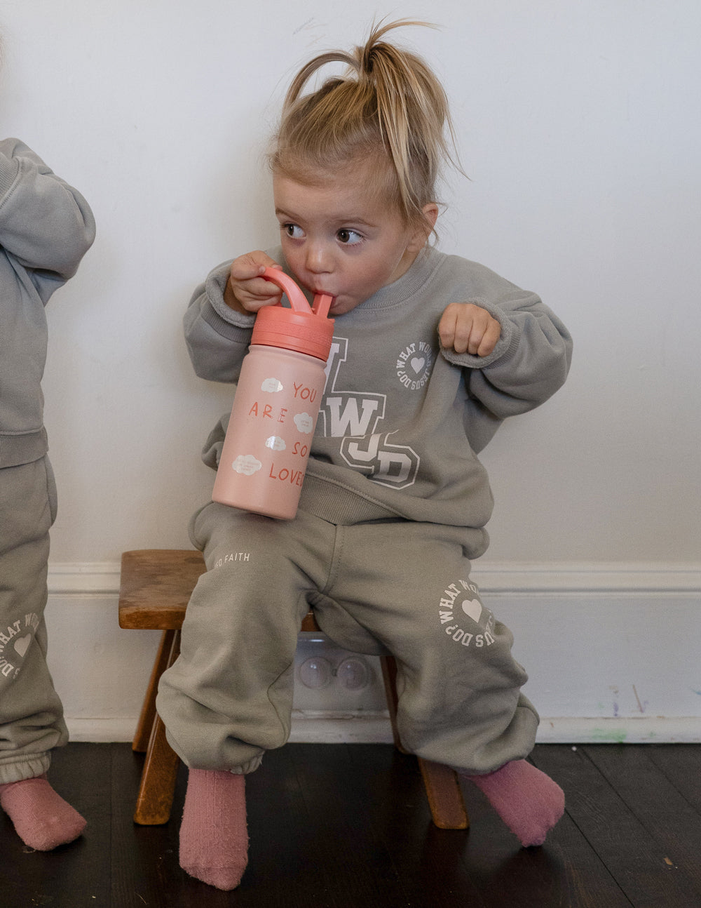 Elevated Faith You Are So Loved Kids Water Bottle — size reference