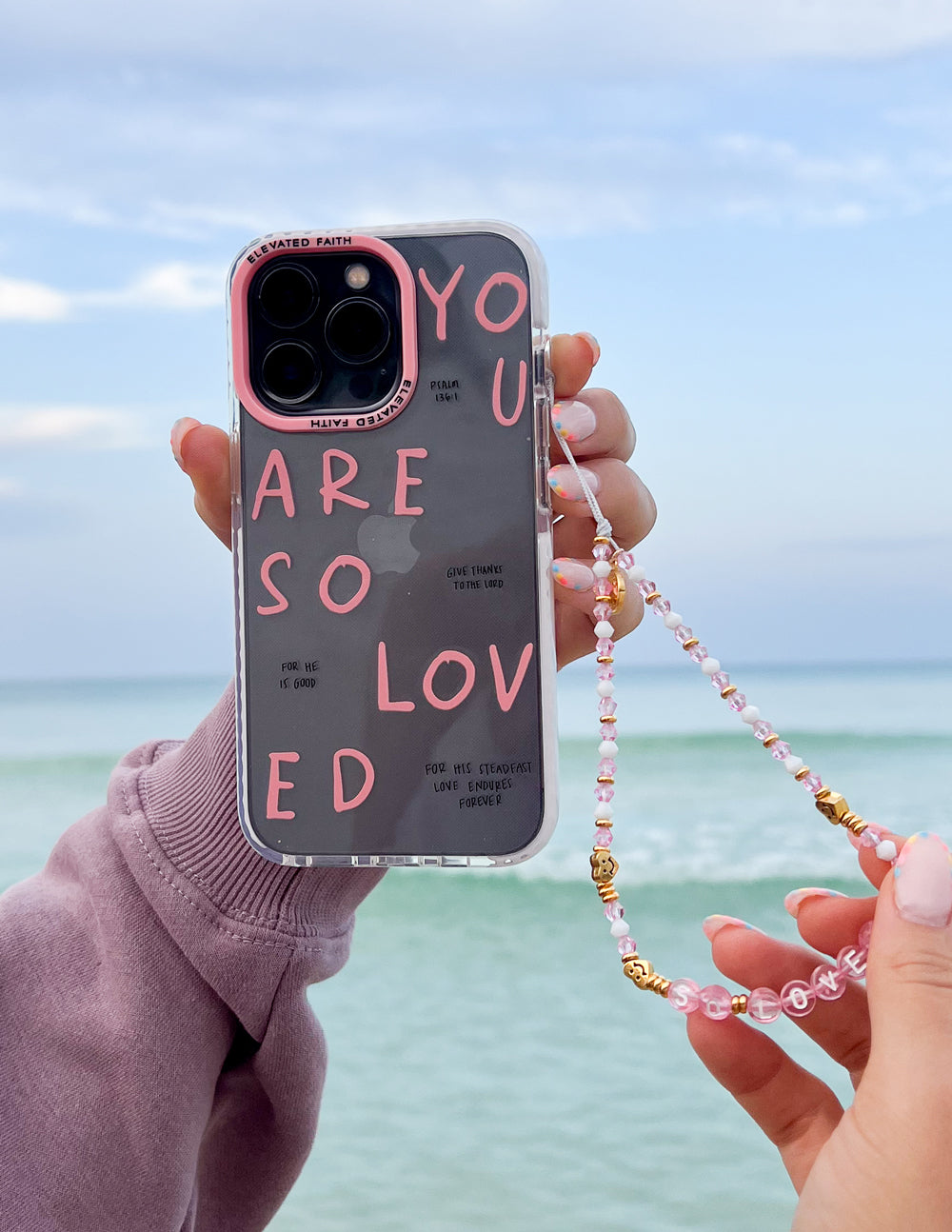 Elevated Faith You Are So Loved Phone Case — back view