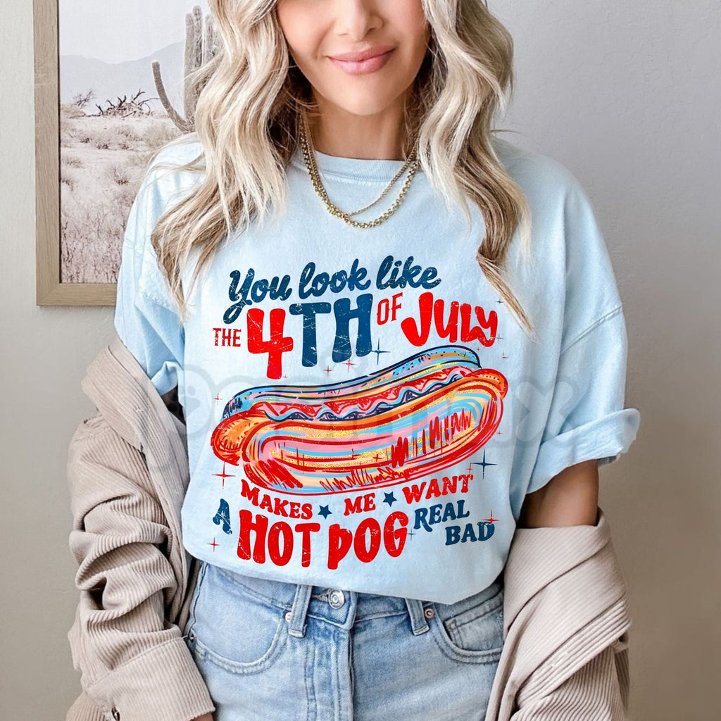 "You Look Like the 4th of July" T-Shirt – Festive Americana Graphic Tee