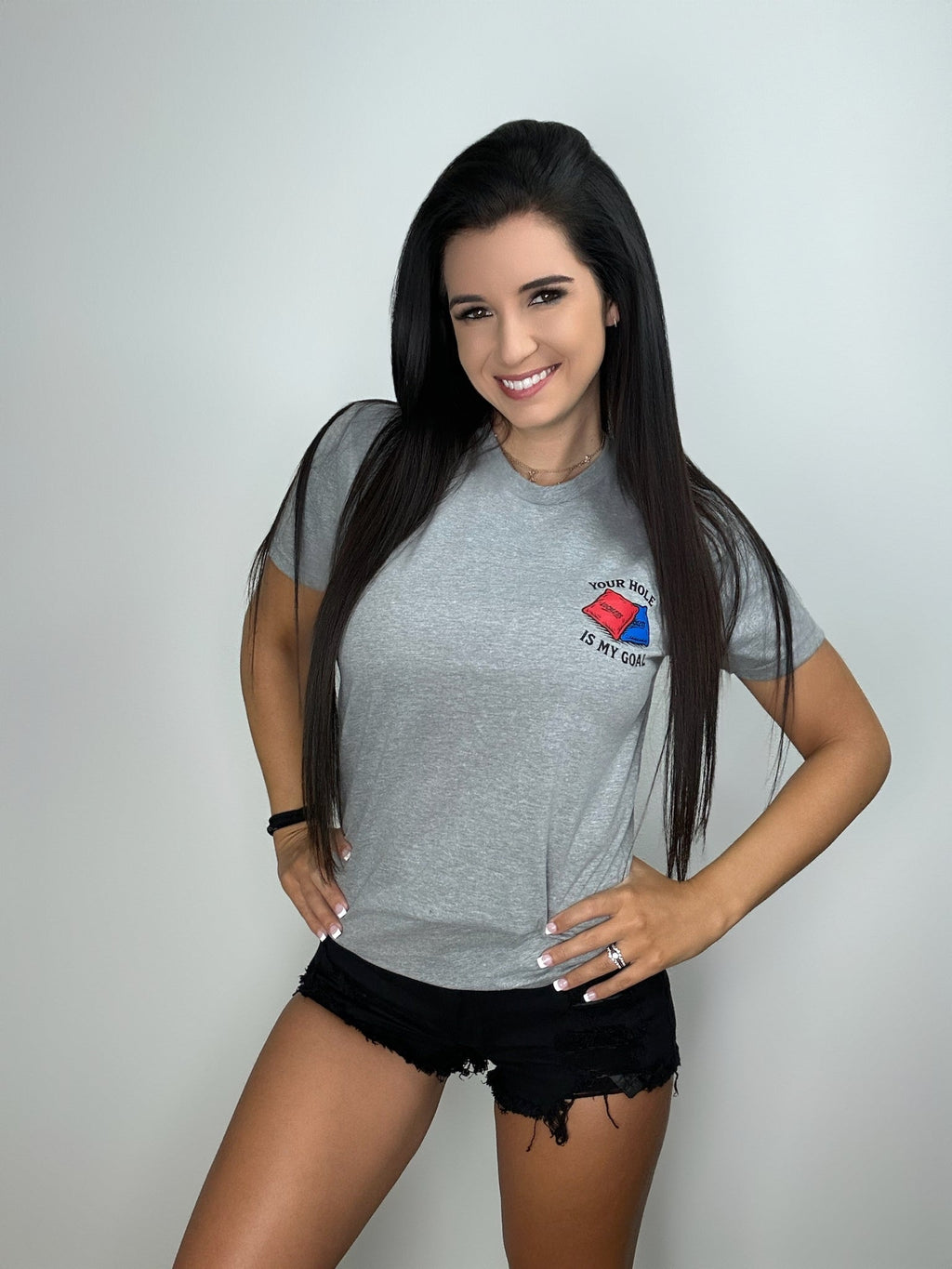 Luckless Outfitters Your Hole is My Goal Tee — size reference