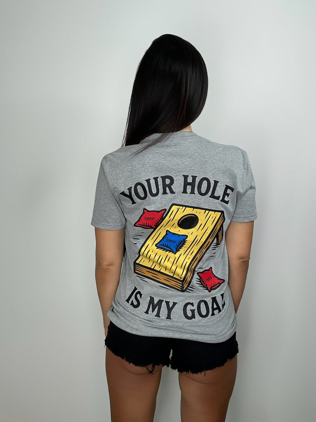 Luckless Outfitters Your Hole is My Goal Tee — alternative angle