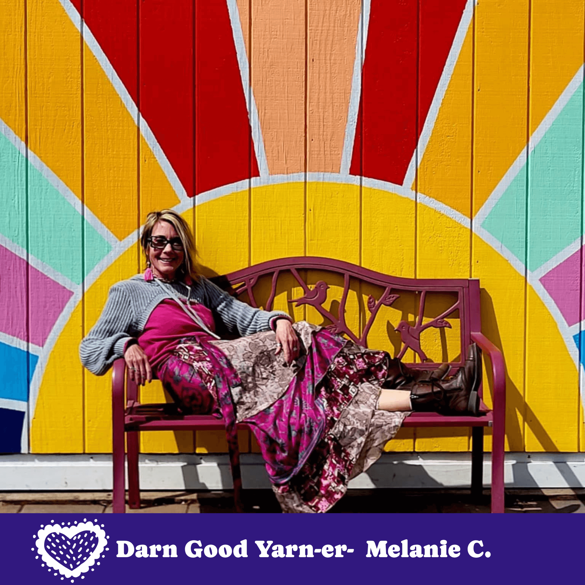 Darn Good Yarn Made With Love: The Original Sari Wrap Skirt — lifestyle worn / used context