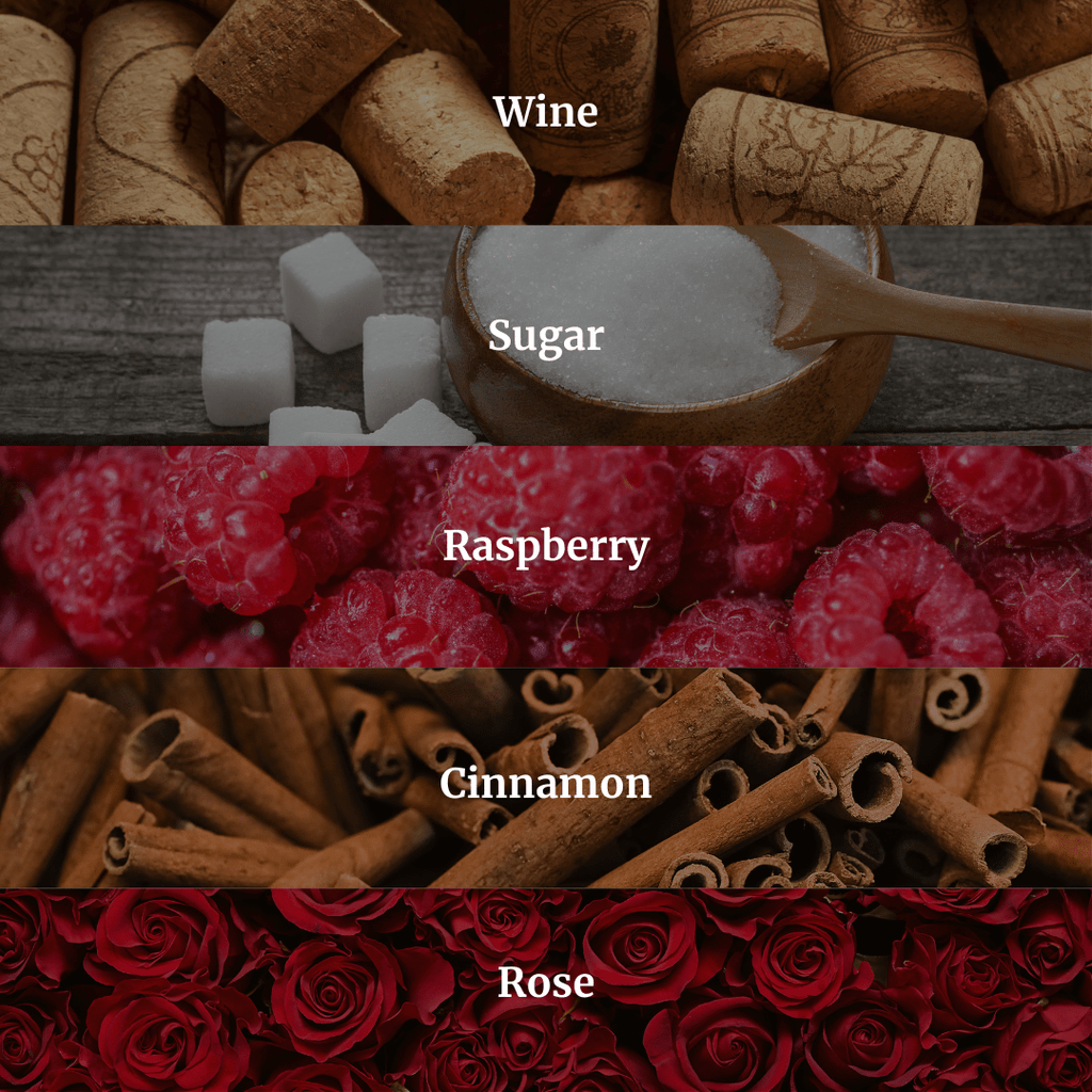 Vineyard Estate Candle 10.6 oz – Red Wine, Raspberry & Vanilla Sugar – Hidden Candles, view 2
