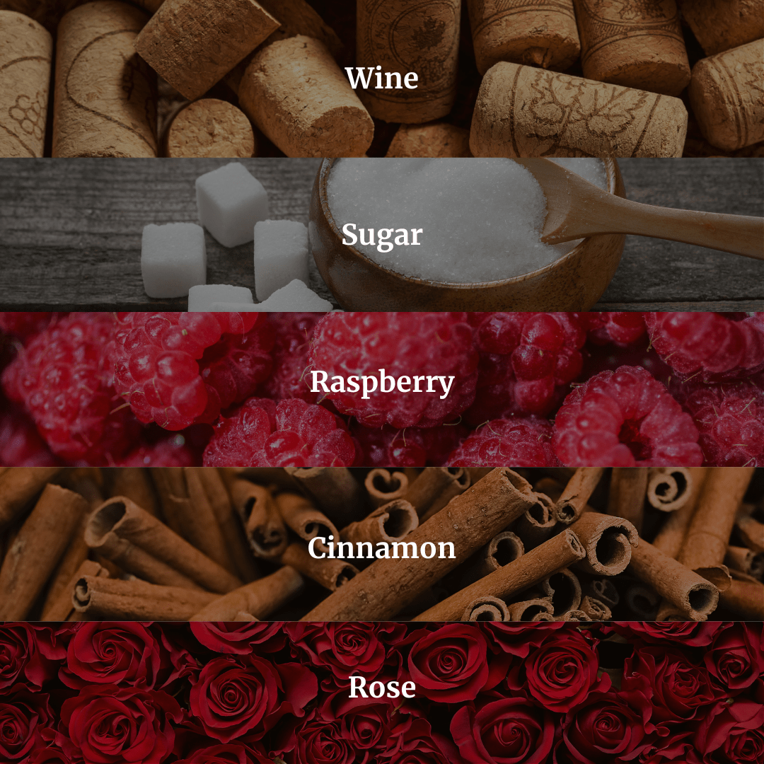 Vineyard Estate Candle 10.6 oz – Red Wine, Raspberry & Vanilla Sugar – Hidden Candles, view 2
