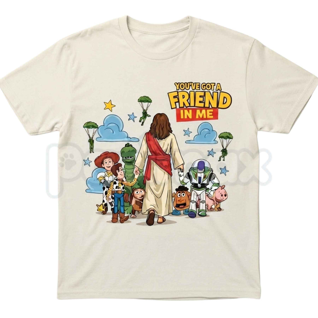 Youve Got A Friend In Me Woody and Buzz Graphic Tee – Nostalgic Retro Toy Story T Shirt, Funny Best Friends Unisex Classic Vintage Cotton Shirt