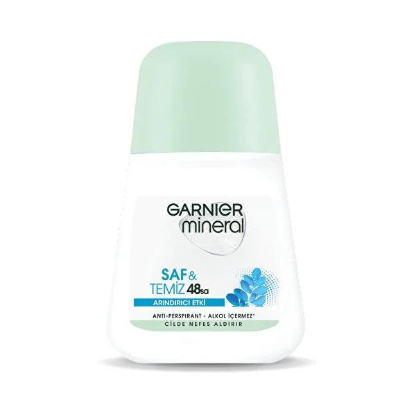 Garnier Mineral Roll-On Anti-Perspirant Deodorant - 50ml, Alcohol-Free, Dermatologically Tested for Effective Sweat Control