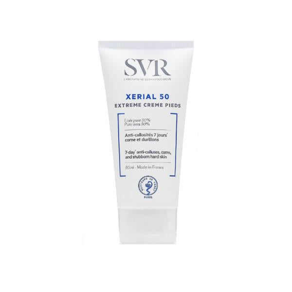 SVR Xerial 50 Extreme Foot Care Cream - Intensive Moisturizer for Dry Heels & Skin, 1.69 fl oz