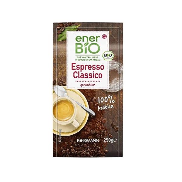 Enerbio Organic Arabica Espresso Coffee - 250g, Italian Roast, Vegan & Sustainable