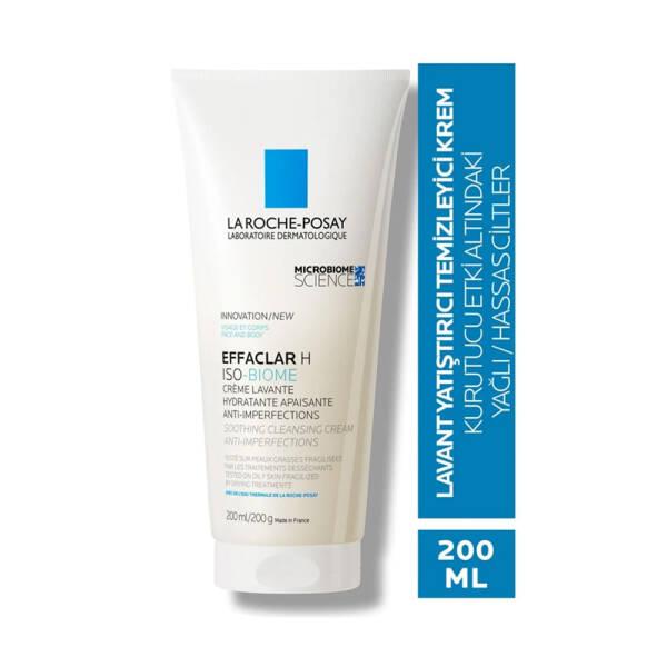 La Roche Posay Effaclar H ISO-Biome Soothing Cleansing Cream 200ml - Gentle Skincare for Acne-Prone Skin