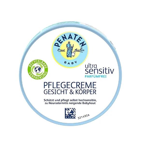 Penaten Baby Care Cream Ultra Sensitive Skin 3.38 fl oz - Fragrance-Free, Dermatologically Tested