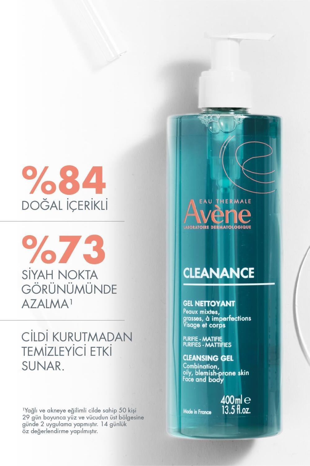 Avene Cleanance Cleansing Gel for Oily & Acne-Prone Skin - Soothing, Matte Finish, Natural Ingredients