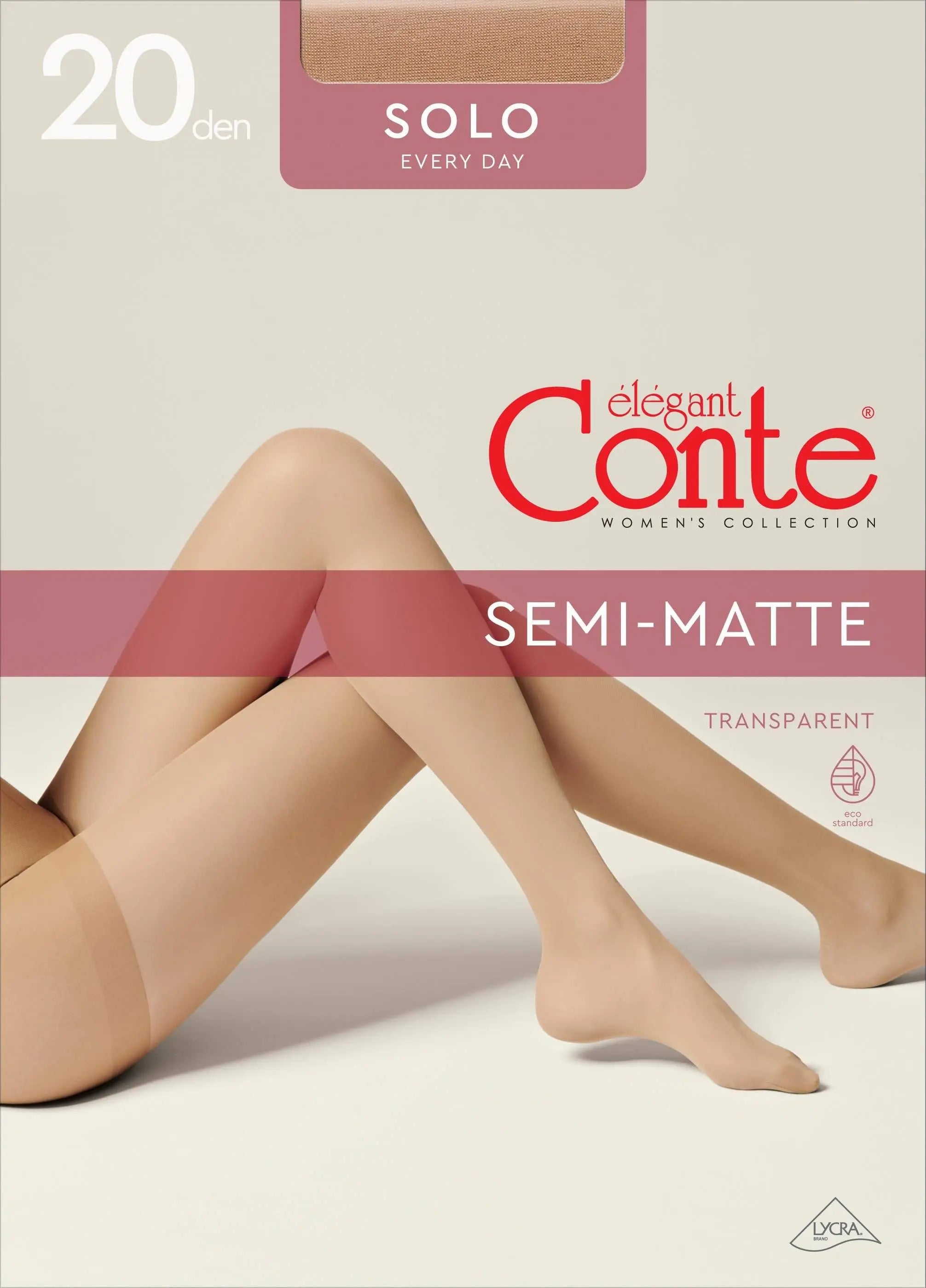 TheRanok.com Tights Conte Solo 20 Den - Classic Pantyhose — back view