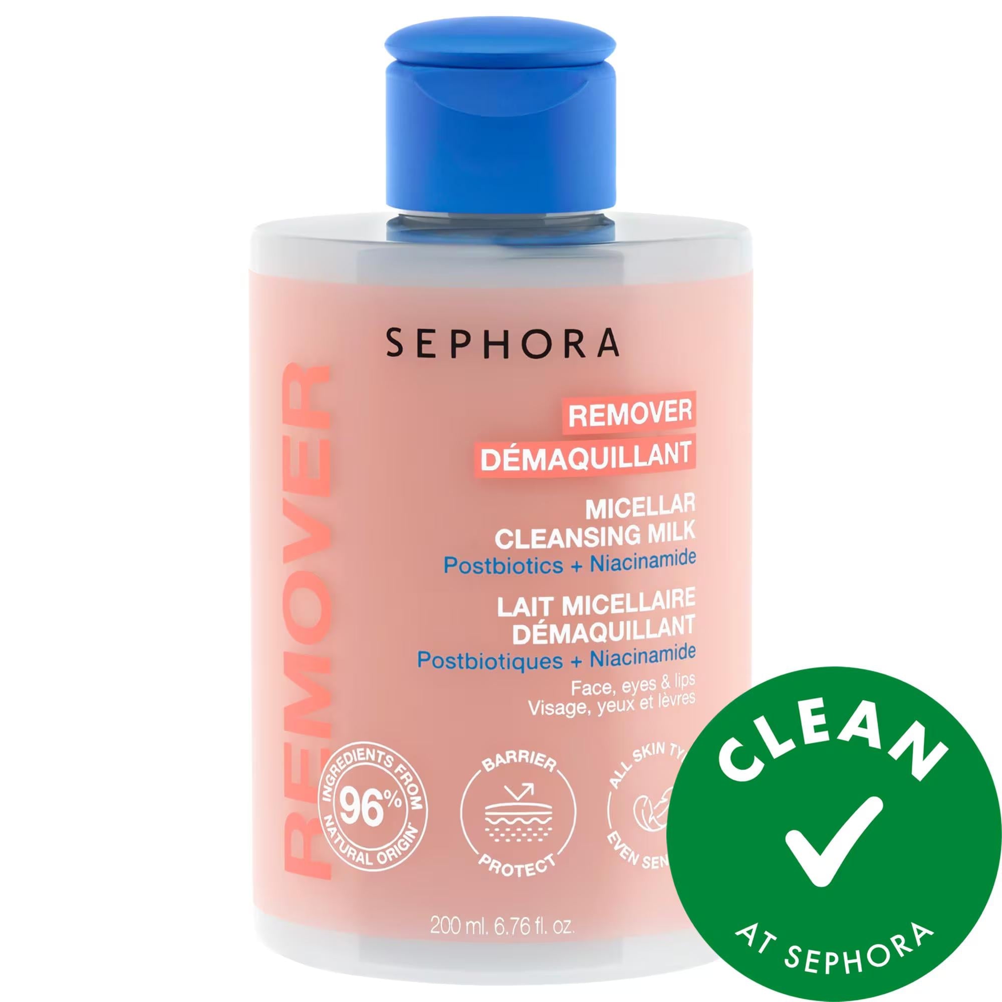Micellar Cleansing Milk: Gentle Makeup Remover for Sensitive & Dry Skin | Hydrating, Natural Formula with Postbiotics & Niacinamide