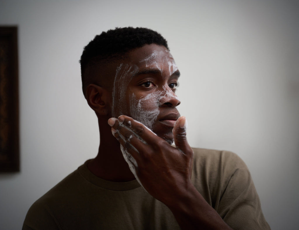 Bravo Sierra Face & Body Cleansing Bar — activated charcoal + tea tree oil ingredient detail