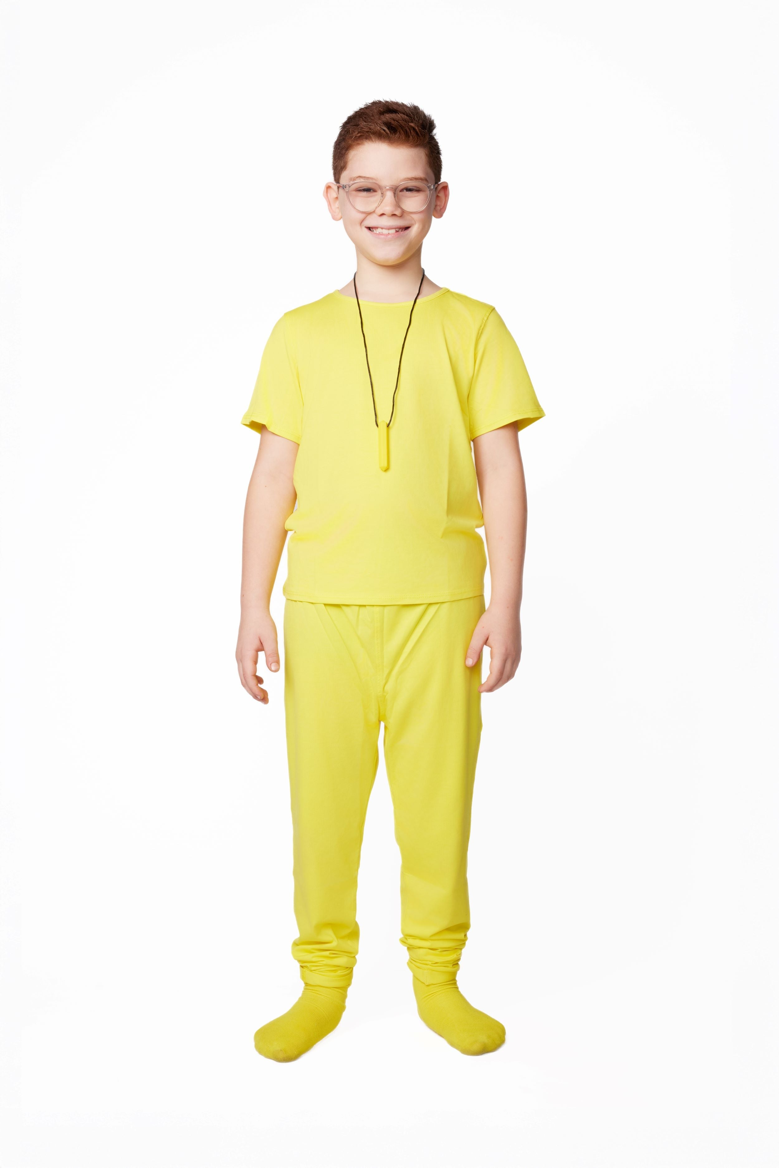ParkerandTalia The Everyday Sensory Friendly Jogger: Yellow — lifestyle context
