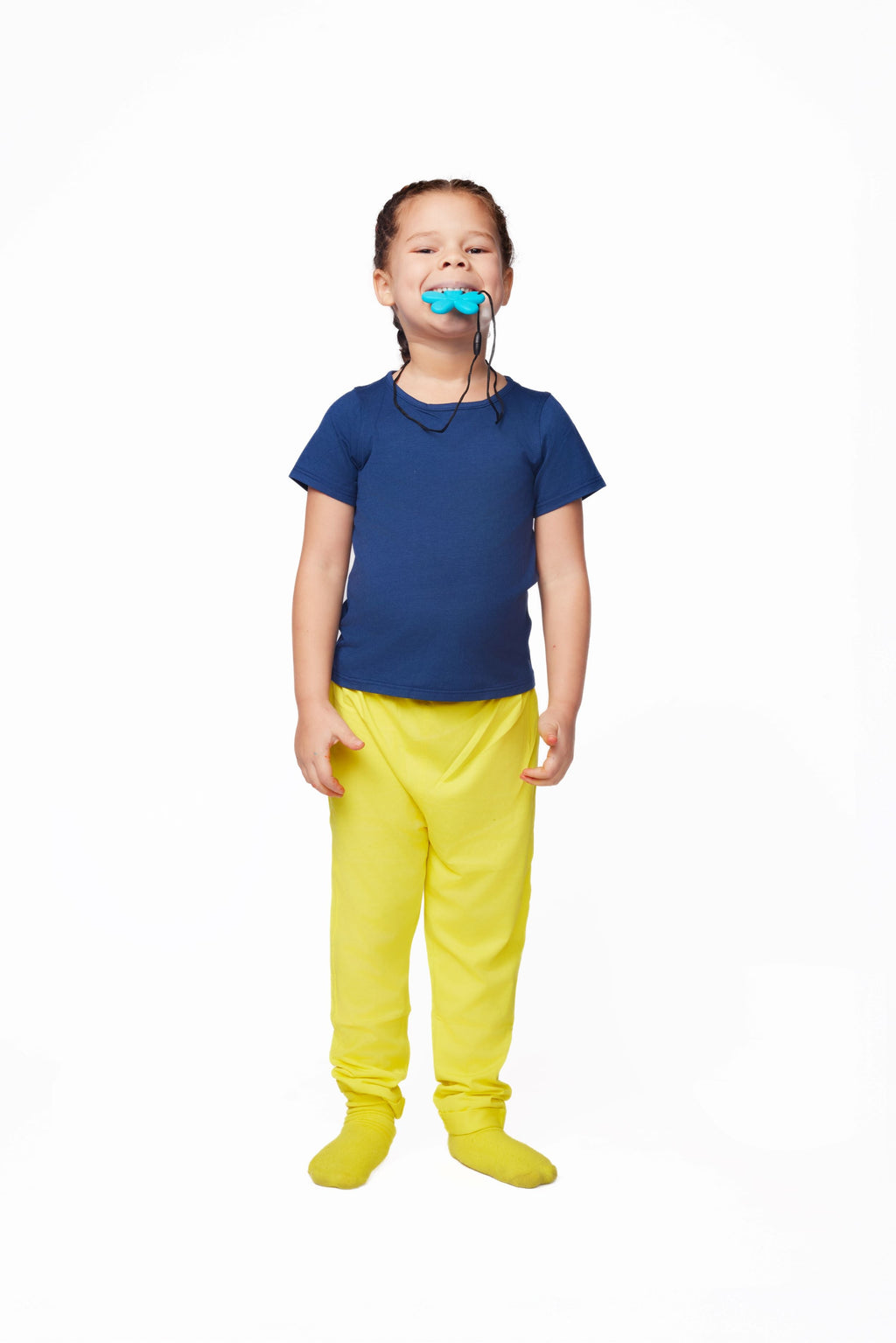 ParkerandTalia The Everyday Sensory Friendly Jogger: Yellow — back view