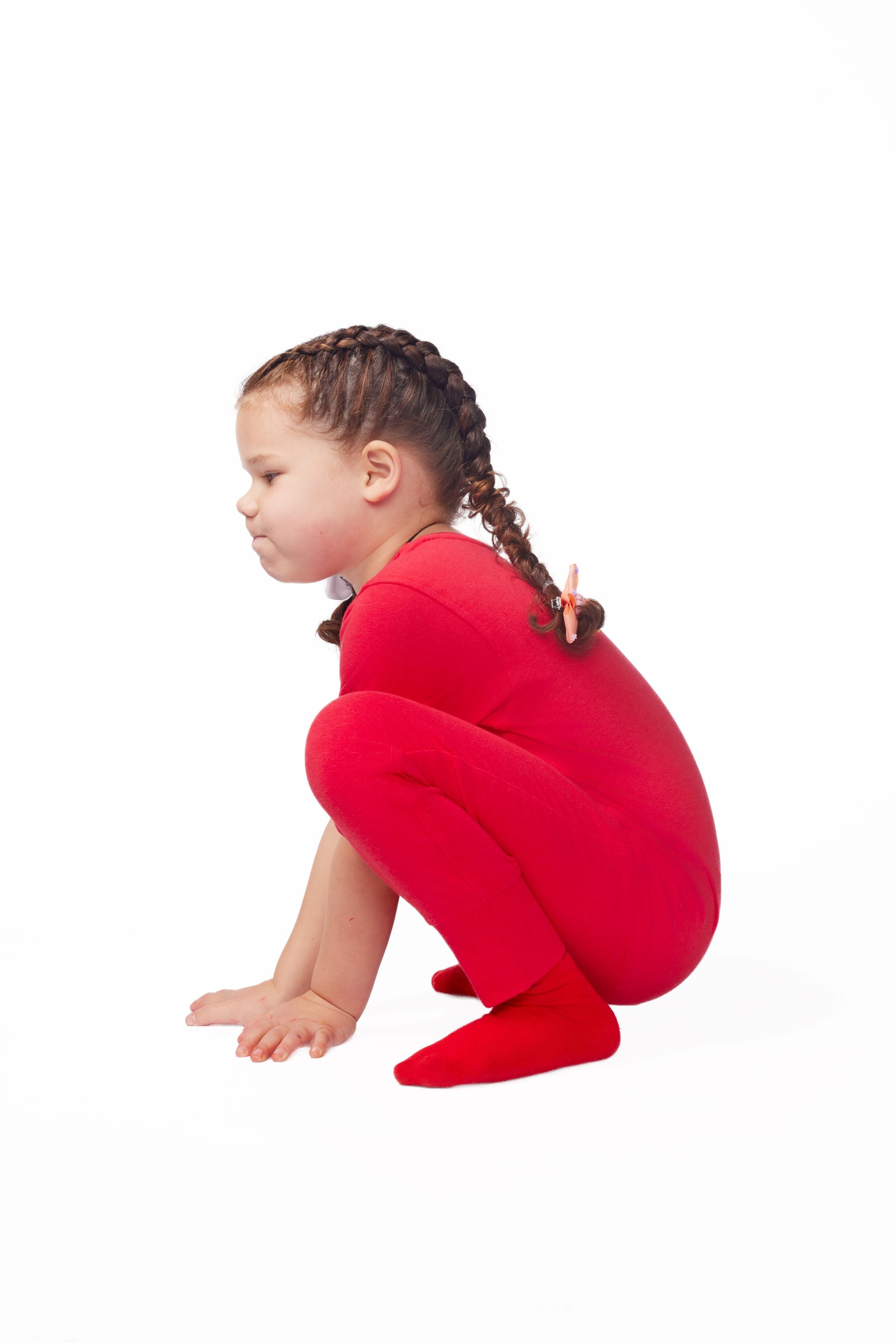 ParkerandTalia Ultimate Comfort Playsuit-RED — back view