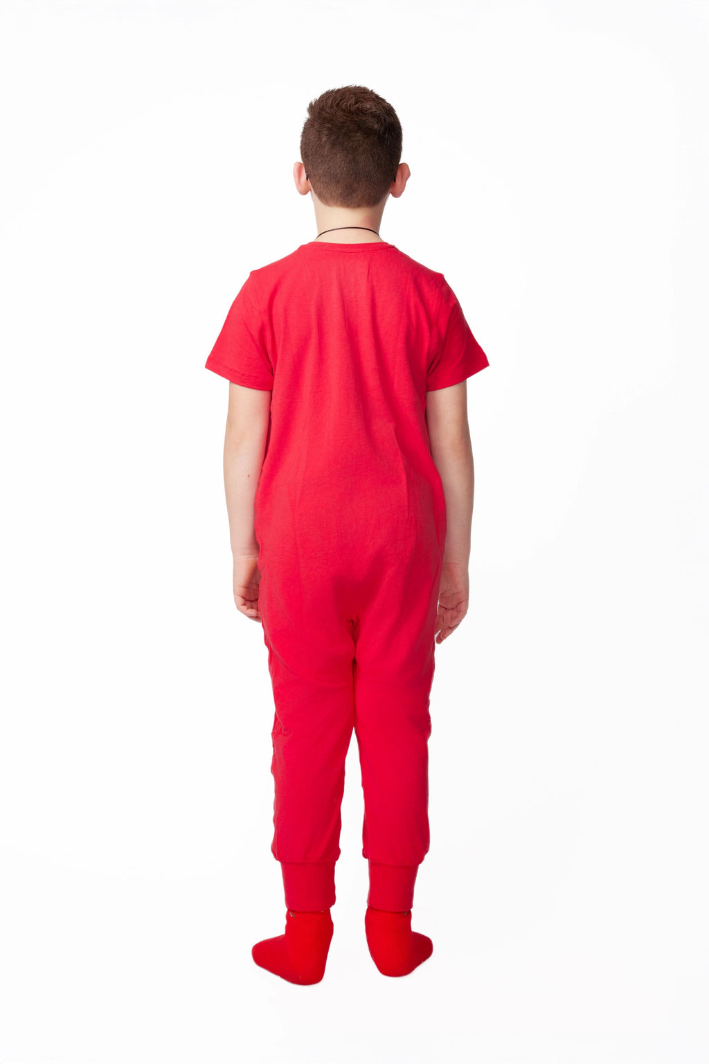 ParkerandTalia Ultimate Comfort Playsuit-RED — in-use photo