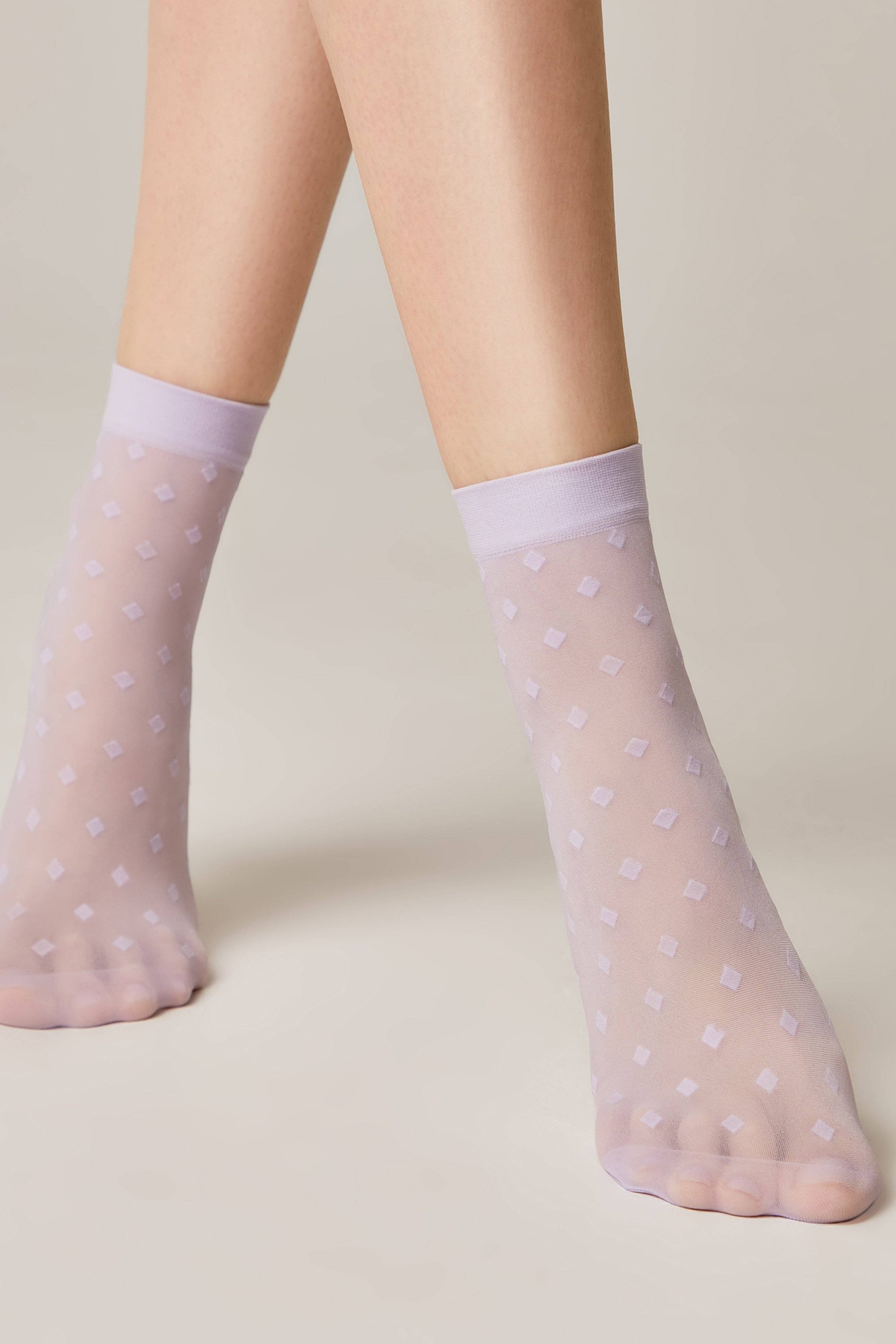 TheRanok.com Socks Conte Fantasy - Small Diamond Pattern — in-use photo