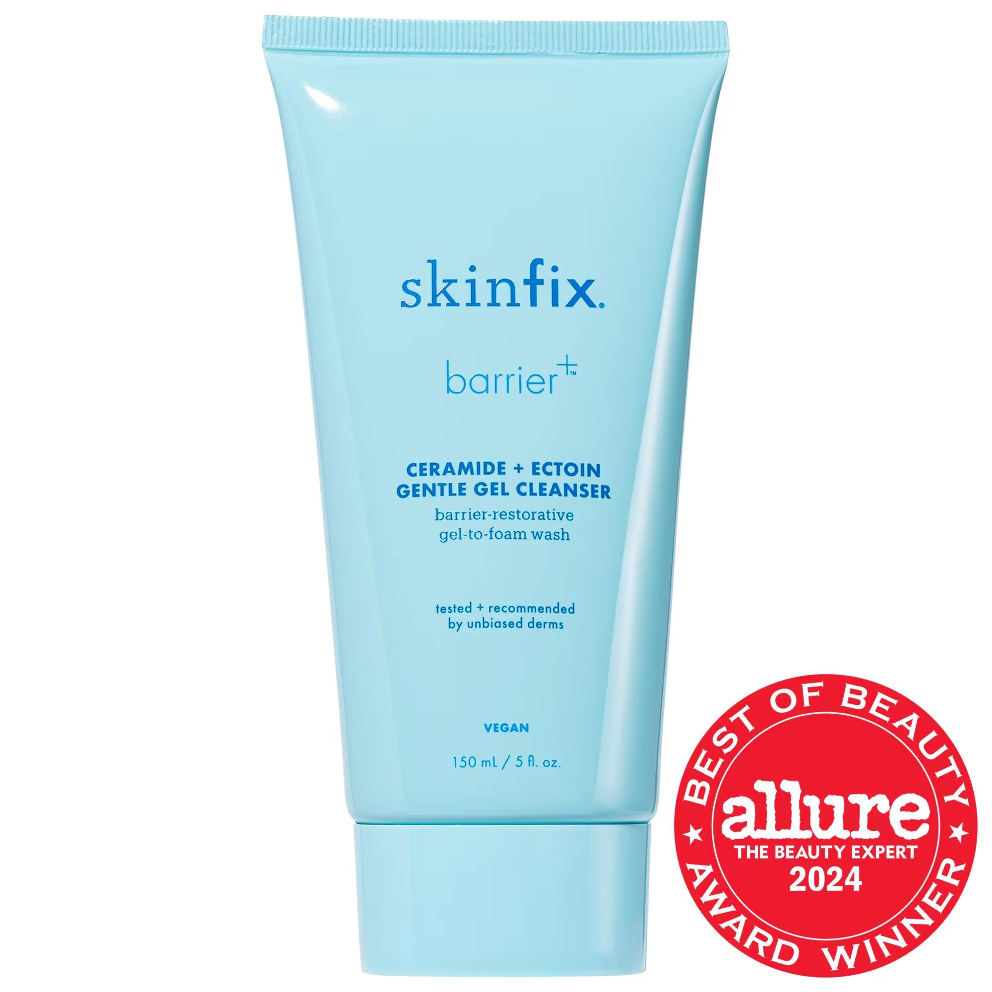 barrier+ Ceramide + Ectoin Hydrating Gentle Gel Cleanser - pH-Balanced, Vegan, Cruelty-Free Skincare