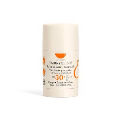 Embryolisse SPF50+ Sun Stick - High Protection Sunscreen for Face & Body, Non-Greasy, Antioxidant-Rich