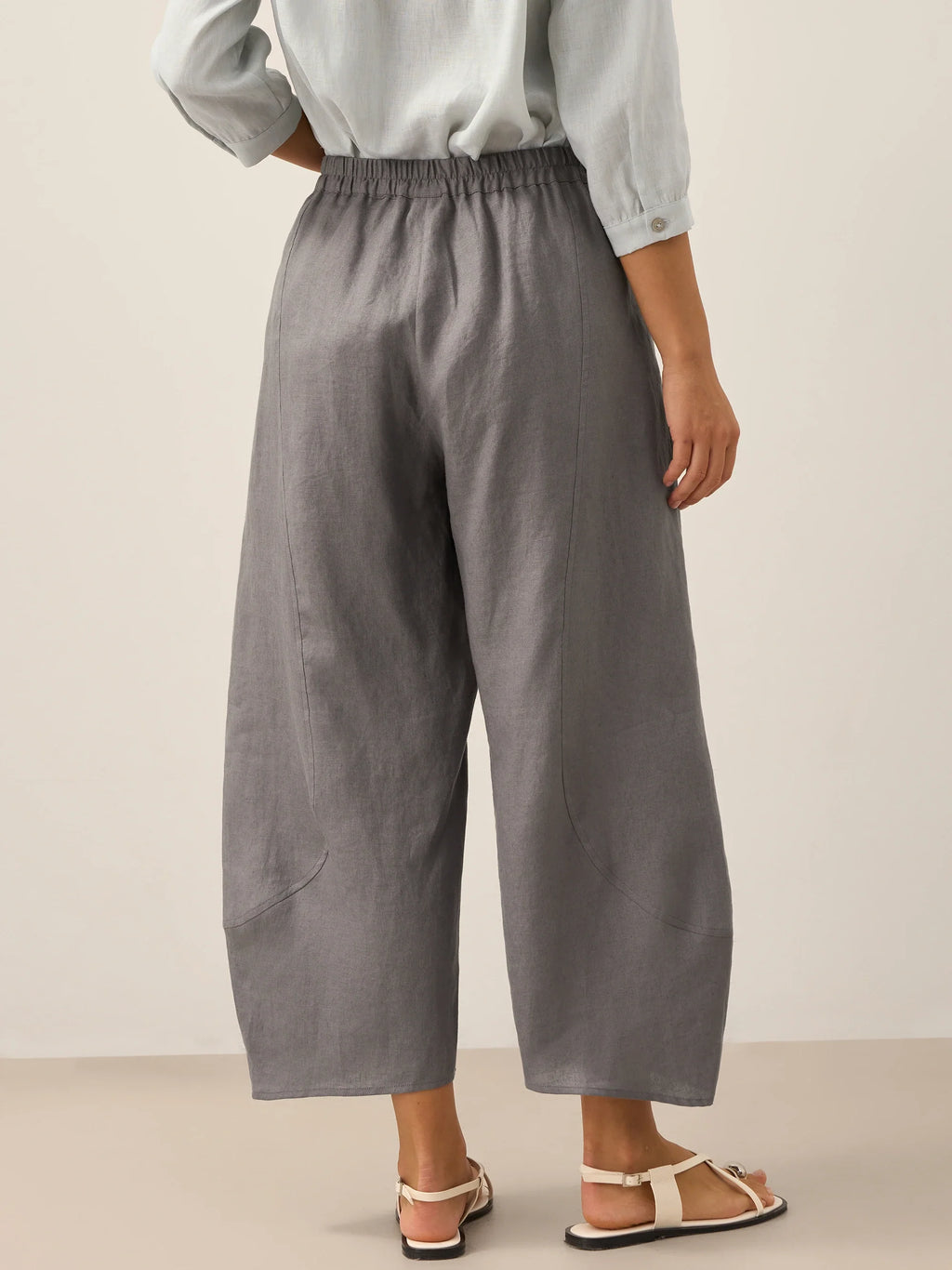 LINTICO 100% Linen Classic Ankle Pants ZOE — bottoms-pants-linen category context