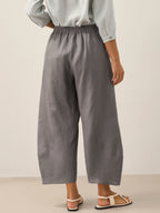 LINTICO 100% Linen Classic Ankle Pants ZOE — bottoms-pants-linen category context