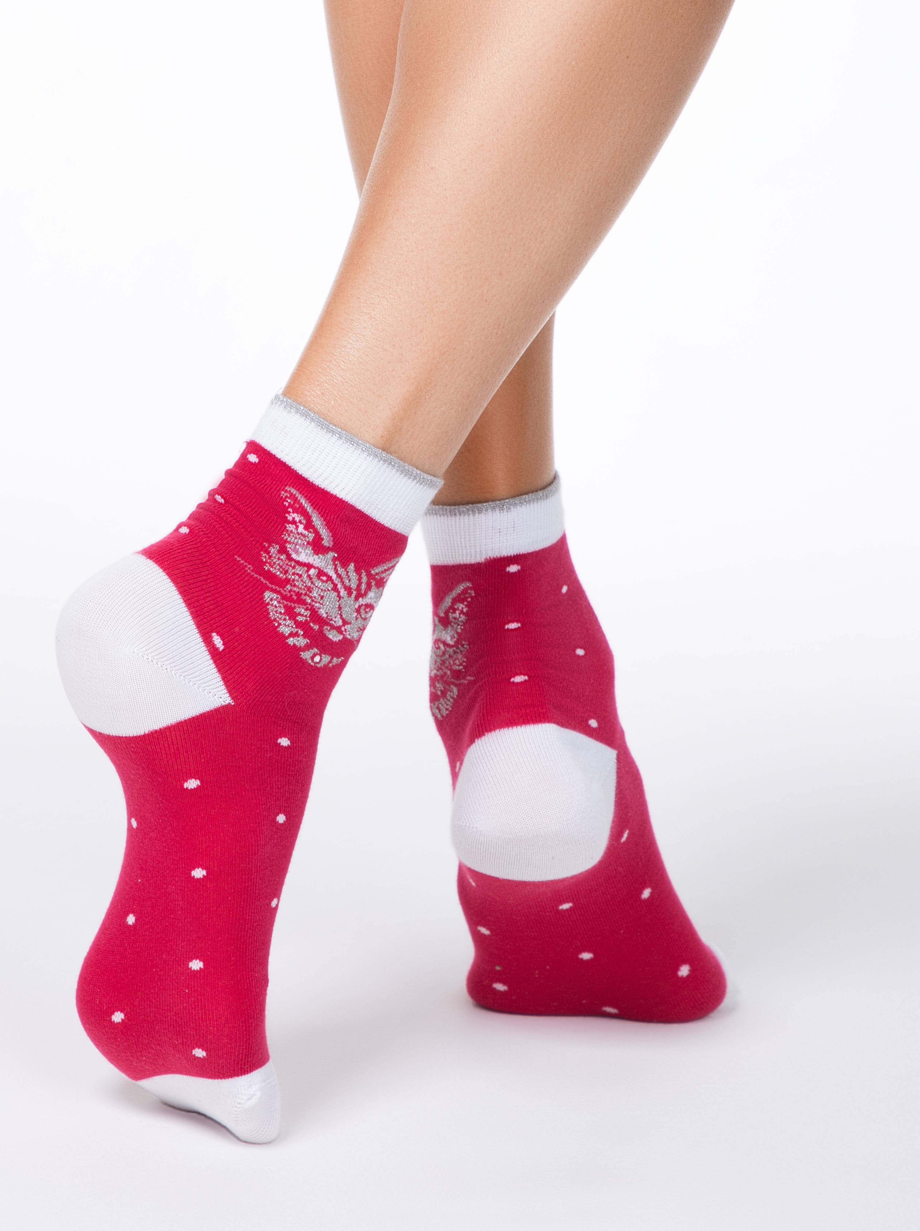 TheRanok.com Conte Elegant Cotton Socks (2 pairs) - Lady Cat — lifestyle context