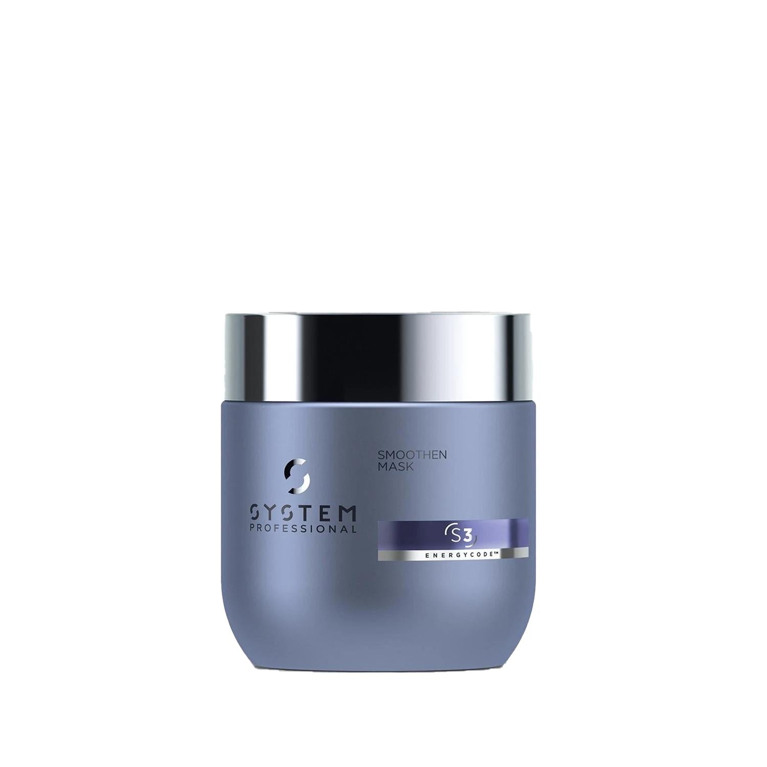 Wella System Professional Smoothen Hair Mask for Curly Hair - 200ml, Nourishing, Smoothening, Professional Quality