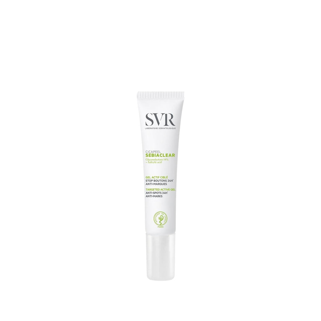 SVR Sebiaclear Cicapeel Post-Acne Care Gel for Sensitive Skin - Paraben Free, Salicylic Acid Skincare