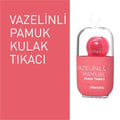 Otifleks Ear Plugs - Vazelinli Pamuk, Anti-bakteriyel, Reusable Ear Plugs for Sleeping, Swimming - Comfortable Noise Reduction