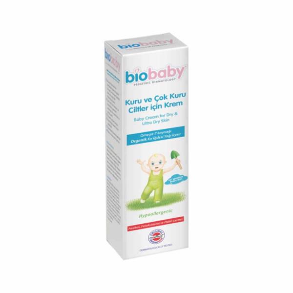 Biobaby Organic Baby Moisturizing Cream for Dry and Atopic Skin - Hypoallergenic, Dermatologically Tested, 3.38 fl oz