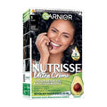 Garnier Nutrisse Ultra Creme 1 Black Hair Dye - Vegan Hair Dye, Nourishing Hair Color