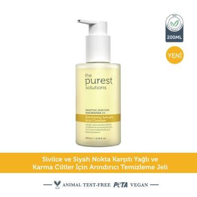 The Purest Solutions Exfoliating Salicylic Acid Cleanser with Niacinamide - 200ml - For Acne Prone, Oily Skin