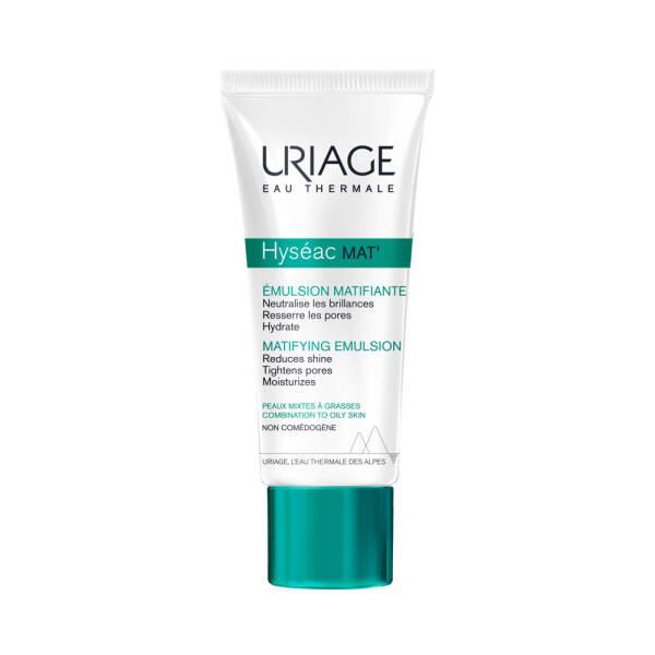 Uriage Hyseac Mat 40ml Mattifying Cream for Oily Skin - Makeup Base, Pore Minimization