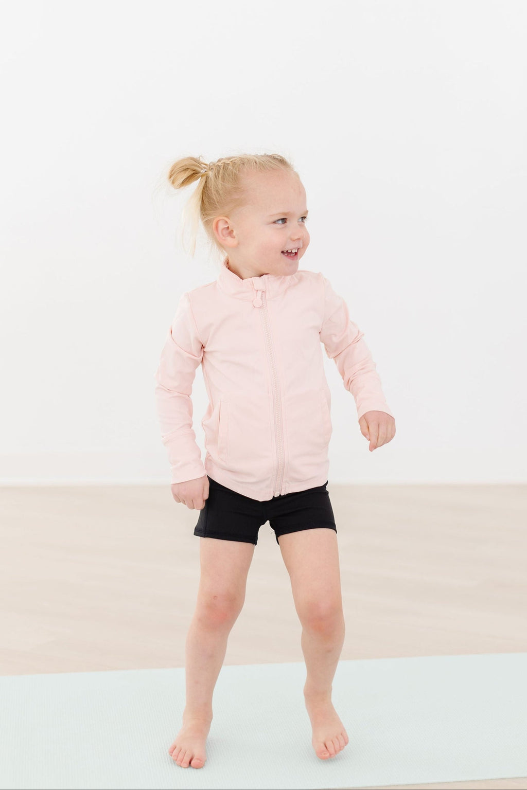 Mila & Rose ® SALE Balanced Black Active Shorty Shorts — alternative angle