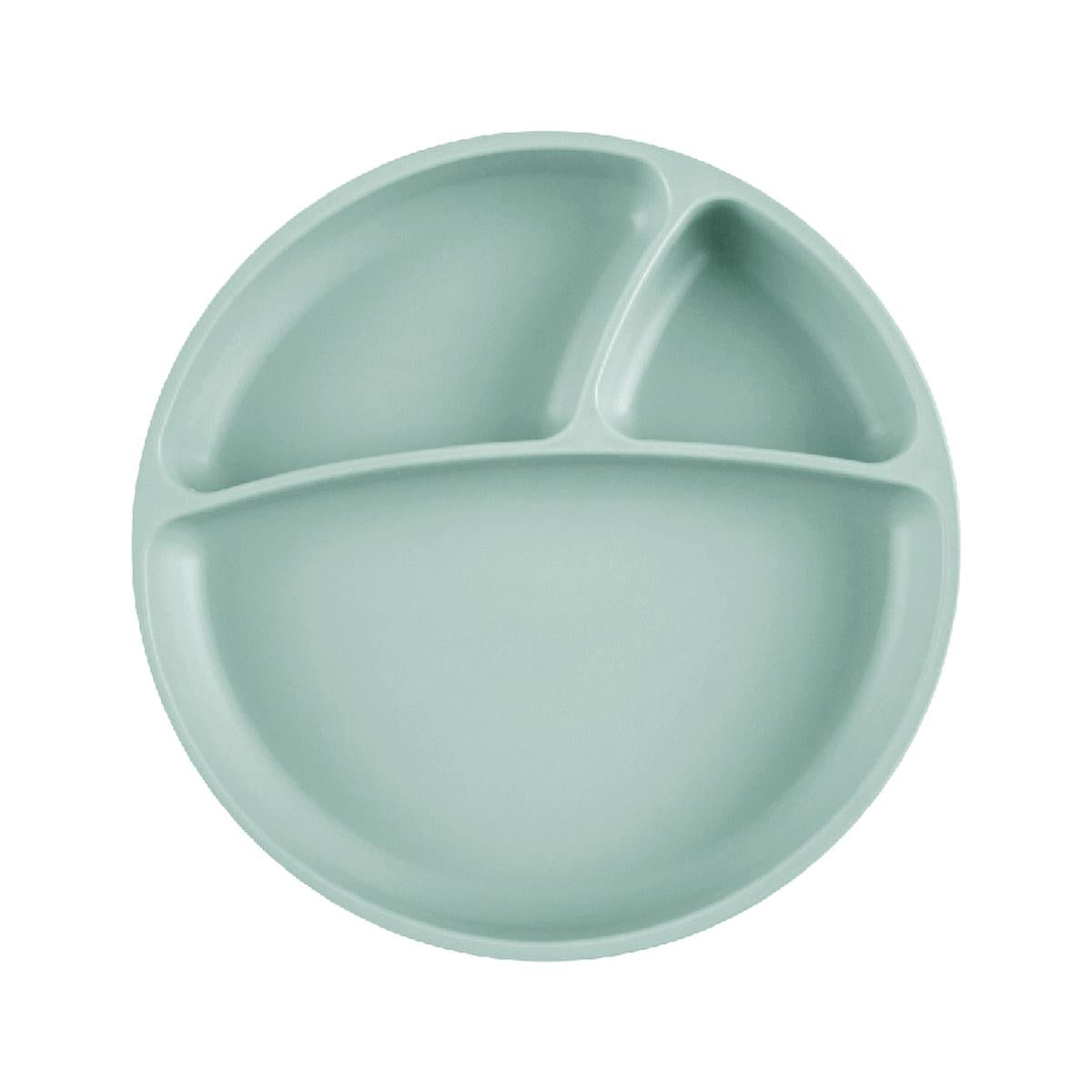 OiOi Silicone Baby Plate with Suction Base - Heat Resistant, Microwave & Oven Safe, Premium Food-Grade Silicone Tableware for Babies