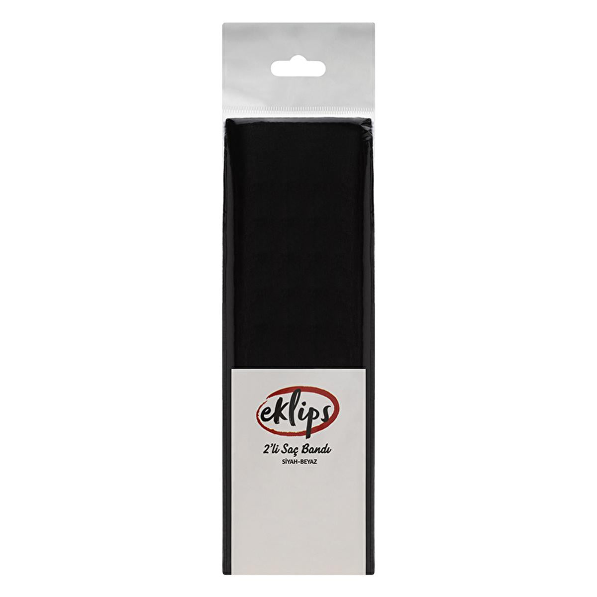Eklips 2-Piece Black and White Hair Band Set for Versatile Styling - Simple Hair Accessories