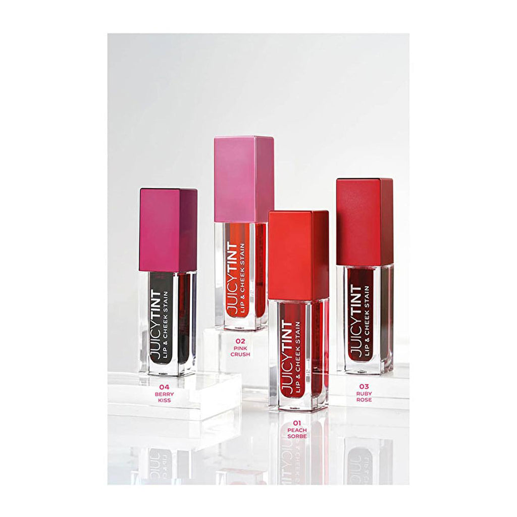Golden Rose Lip and Cheek Stain - Long-Lasting, Natural Makeup Look with Juicy Tint Formula